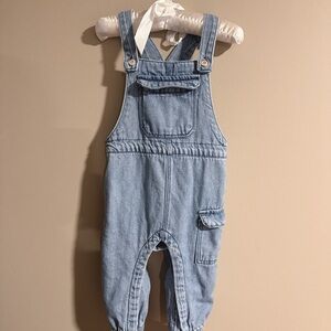 Zara Denim Blue Kids Overalls